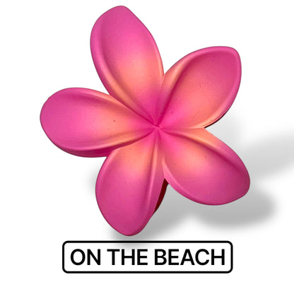 On The Beach- Flower Hair Claw