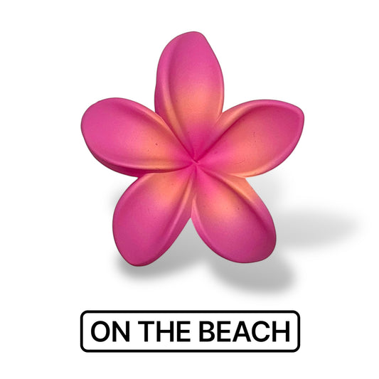 On The Beach- Flower Hair Claw