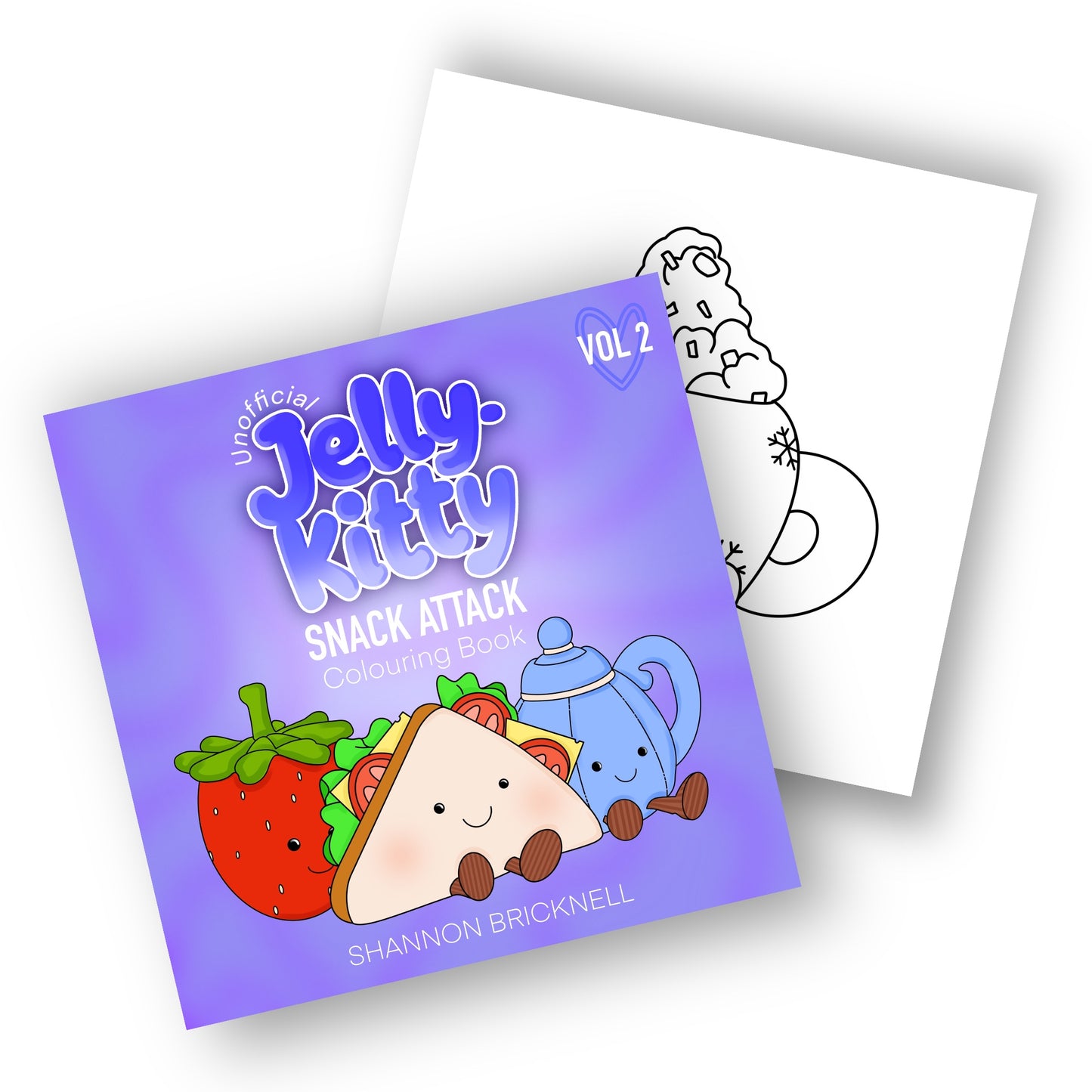 PRE ORDER - Snack Attack jellykitty colouring book vol 2 + Free Ball point pen!