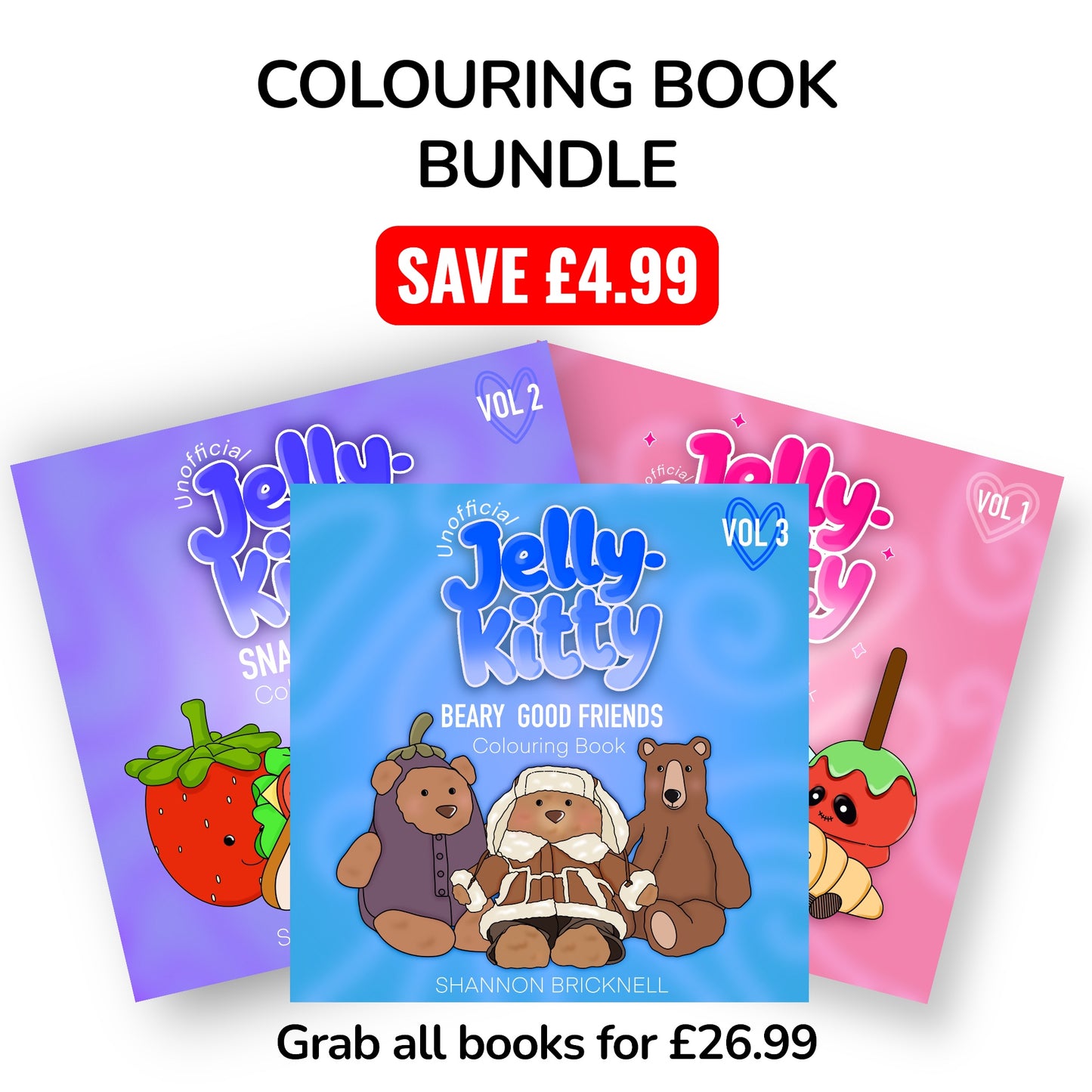 PRE ORDER - x3 Colouring Book Bundle!