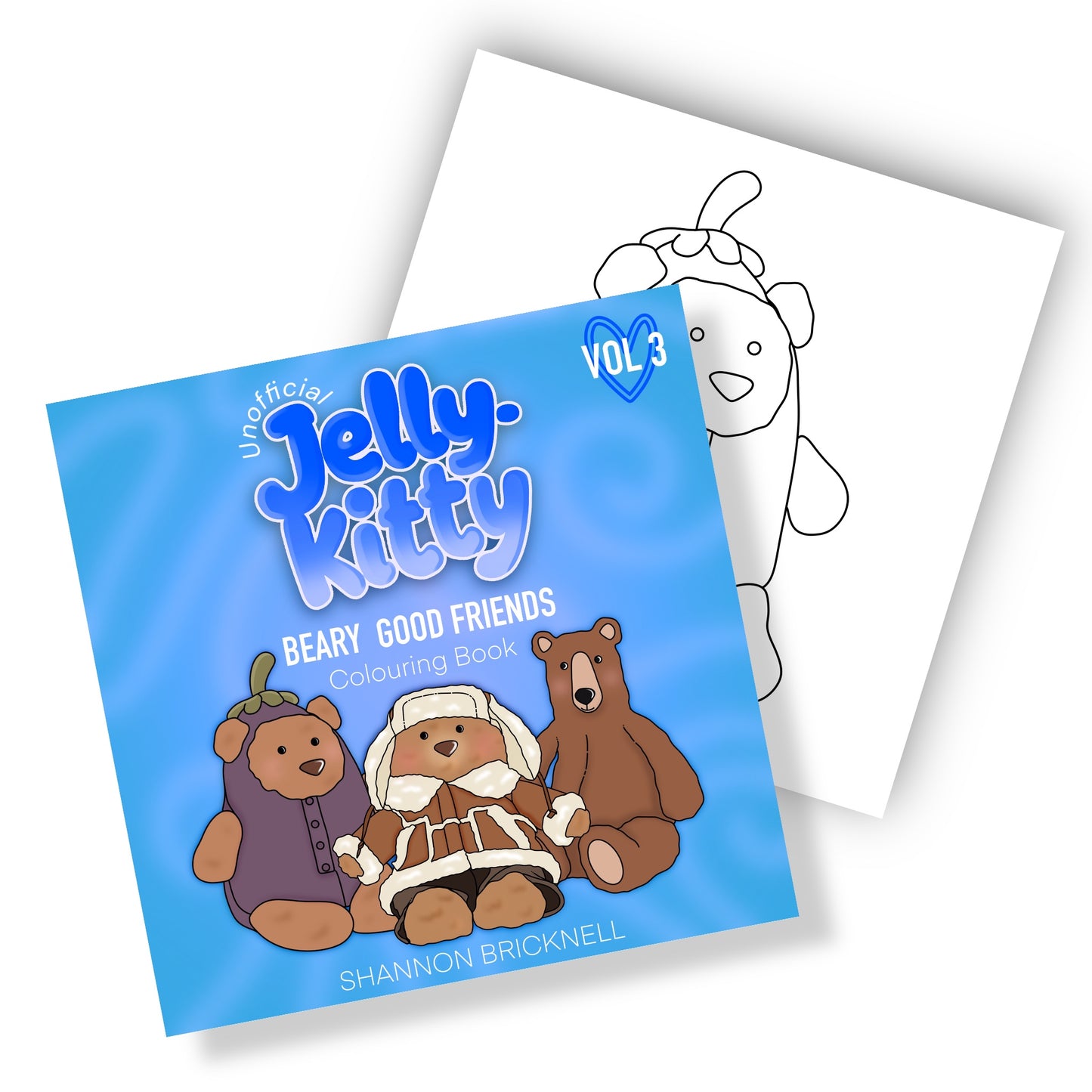 PRE ORDER - Good Friends jellykitty colouring book vol 3+ Free Ball point pen!